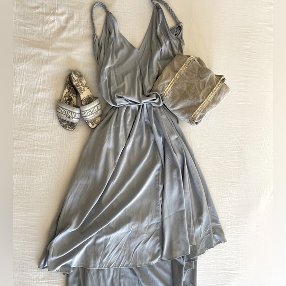 NAP Greek open back silky maxi dress - Picture 1 of 9